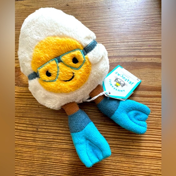 Jellycat Amuseables Boiled Egg Scuba NWT - Picture 1 of 3